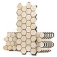 PROSAUNAS Hive Aspen Sauna Wall Panels, Hexagon Pattern, Natural Aspen