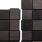 PROSAUNAS Cubist Black Sauna Wall Panels, Square Pattern, Black Abachi