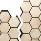 PROSAUNAS Hive Aspen Sauna Wall Panels, Hexagon Pattern, Natural Aspen