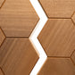 PROSAUNAS Hive Thermo Sauna Wall Panels, Hexagon Pattern, Thermo-Abachi