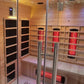 Blisspod | Venetian | Full Spectrum Indoor Premium Canadian Hemlock Ultra Low EMF Sauna | 11 Heaters | Chromotherapy & Reflexology | 3 Person