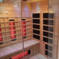 Blisspod | Venetian | Full Spectrum Indoor Premium Canadian Hemlock Ultra Low EMF Sauna | 11 Heaters | Chromotherapy & Reflexology | 3 Person