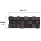 PROSAUNAS Cubist Black Sauna Wall Panels, Square Pattern, Black Abachi