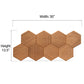 PROSAUNAS Hive Thermo Sauna Wall Panels, Hexagon Pattern, Thermo-Abachi