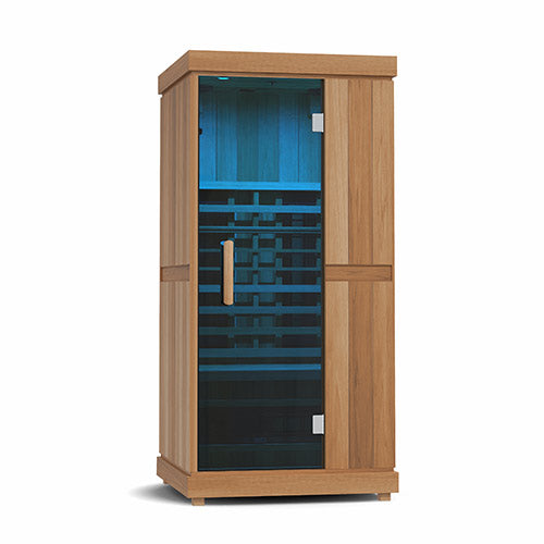 Finnmark FD-1 Full-Spectrum 1-Person Home Infrared Sauna, 38”W x 38”D x 78”H