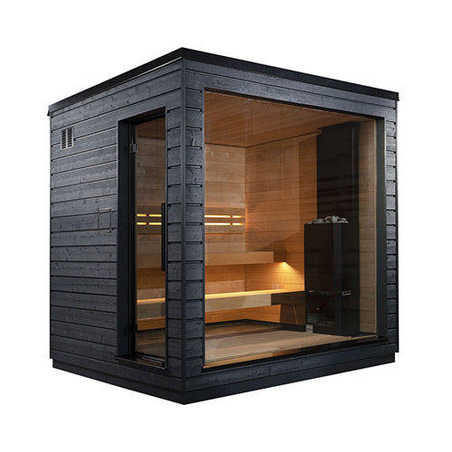 SaunaLife Model G6 Garden Series Outdoor Home Fully Assembled Sauna, Up to 5 Persons