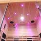 Blisspod | Venetian | Full Spectrum Indoor Premium Canadian Hemlock Low EMF Sauna | 10 Heaters | Chromotherapy & Reflexology | 2 Person
