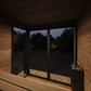 SaunaLife Model GL6B Garden Luxury Series Outdoor Home Sauna Kit, DIY, Paint Included, Up to 6 Persons