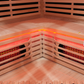 Blisspod I Vienna RED I All-In-One - Full Spectrum + Red Light Therapy I Indoor Corner Premium Sauna I 4-5 Person