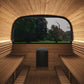 SaunaLife Model CL12GCPB Cube Luxury Series Outdoor Home Sauna Suite Kit, DIY, Paint Included, Up to 8 Persons