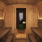 SaunaLife Model CL12GCPB Cube Luxury Series Outdoor Home Sauna Suite Kit, DIY, Paint Included, Up to 8 Persons