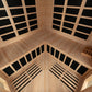 Blisspod, Vienna, Corner Spacious Far Infrared Sauna Canadian Hemlock Ultra Low EMF, 12 Heaters, 4-5 Persons