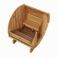 SaunaLife Model E6 Sauna Barrel ERGO-Series Backyard Sauna Barrel 59"x81", 3-person