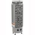 Harvia Cilindro Half Series 9kW Stainless Steel Sauna Heater at 240V 1PH with Built-In Time and Temperature Controls