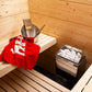 Harvia KIP45B KIP Series 4.5kW Sauna Heater, Built-In Controls, Stainless Steel