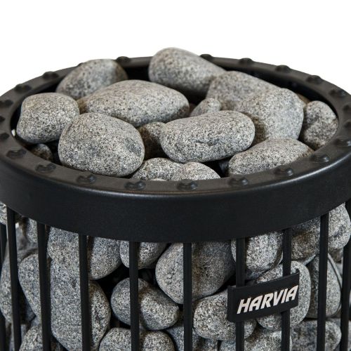 Harvia Sauna Heater Stones, Rounded Olivine, 5-10cm, 33lbs - ONLY AVAILABLE WITH THE PURCHASE OFA HARVIA SAUNA HEATER OR STOVE