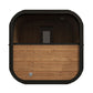 SaunaLife Model CL12GCP Cube Luxury Series Outdoor Home Sauna Suite Kit, Up to 8 Persons