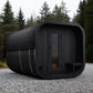 SaunaLife Model CL12GCPB Cube Luxury Series Outdoor Home Sauna Suite Kit, DIY, Paint Included, Up to 8 Persons