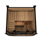 SaunaLife Model CL3GB Cube Luxury Series Outdoor Home Sauna Kit, DIY, Paint Included, Up to 2 Persons