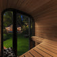 SaunaLife Model CL3GB Cube Luxury Series Outdoor Home Sauna Kit, DIY, Paint Included, Up to 2 Persons