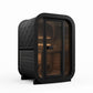 SaunaLife Model CL3GB Cube Luxury Series Outdoor Home Sauna Kit, DIY, Paint Included, Up to 2 Persons