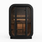 SaunaLife Model CL3GB Cube Luxury Series Outdoor Home Sauna Kit, DIY, Paint Included, Up to 2 Persons