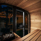 SaunaLife Model CL4GB Cube Luxury Series Outdoor Home Sauna Kit, DIY, Paint Included, Up to 3 Persons