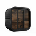 SaunaLife Model CL4GB Cube Luxury Series Outdoor Home Sauna Kit, DIY, Paint Included, Up to 3 Persons