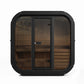 SaunaLife Model CL4GB Cube Luxury Series Outdoor Home Sauna Kit, DIY, Paint Included, Up to 3 Persons