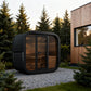 SaunaLife Model CL4GB Cube Luxury Series Outdoor Home Sauna Kit, DIY, Paint Included, Up to 3 Persons