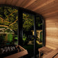 SaunaLife Model CL5GB Cube Luxury Series Outdoor Home Sauna Kit, DIY, Paint Included, Up to 4 Persons