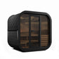 SaunaLife Model CL5GB Cube Luxury Series Outdoor Home Sauna Kit, DIY, Paint Included, Up to 4 Persons