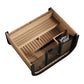 SaunaLife Model CL5GB Cube Luxury Series Outdoor Home Sauna Kit, DIY, Paint Included, Up to 4 Persons