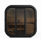 SaunaLife Model CL5GB Cube Luxury Series Outdoor Home Sauna Kit, DIY, Paint Included, Up to 4 Persons