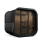 SaunaLife Model CL7GB Cube Luxury Series Outdoor Home Sauna Kit, DIY, Paint Included, Up to 6 Persons