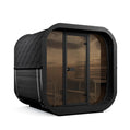 SaunaLife Model CL7GB Cube Luxury Series Outdoor Home Sauna Kit, DIY, Paint Included, Up to 6 Persons