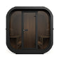 SaunaLife Model CL7GB Cube Luxury Series Outdoor Home Sauna Kit, DIY, Paint Included, Up to 6 Persons
