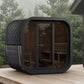SaunaLife Model CL7GB Cube Luxury Series Outdoor Home Sauna Kit, DIY, Paint Included, Up to 6 Persons