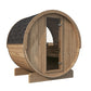 SaunaLife Model E6W Sauna Barrel-Window ERGO Series Sauna Barrel 59"D x 81"H (Diameter) Rear Window