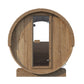SaunaLife Model E6W Sauna Barrel-Window ERGO Series Sauna Barrel 59"D x 81"H (Diameter) Rear Window