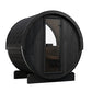 SaunaLife Model E6WB Ergo Series Outdoor Sauna Barrel Kit, Rear Window, DIY, Paint Included, Up to 3 Persons