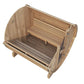 SaunaLife Model E7 Sauna Barrel ERGO Series Sauna Barrel 71"L x 81"D, 4-Person