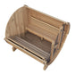 SaunaLife Model E7G Sauna Barrel Glass Front ERGO Series Sauna Barrel 71"x81" Glass Front