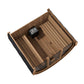 SaunaLife Model E7GB Ergo Series Outdoor Sauna Barrel Kit, Glass Front, DIY, Paint Included, Up to 4 Persons