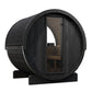 SaunaLife Model E7WB Ergo Series Outdoor Sauna Barrel Kit, Rear Window, DIY, Paint Included, Up to 4 Persons
