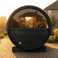 SaunaLife Model E7WB Ergo Series Outdoor Sauna Barrel Kit, Rear Window, DIY, Paint Included, Up to 4 Persons