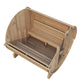 SaunaLife Model E8 Sauna Barrel ERGO Series 6-Person Sauna Barrel 87"L x 81"D