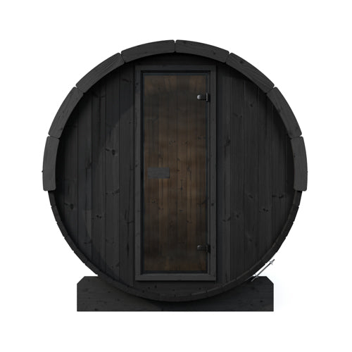 SaunaLife Model E8B Ergo Series Outdoor Sauna Barrel Kit, DIY, Paint Included, Up to 6 Persons