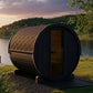 SaunaLife Model E8B Ergo Series Outdoor Sauna Barrel Kit, DIY, Paint Included, Up to 6 Persons