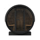 SaunaLife Model E8GB Ergo Series Outdoor Sauna Barrel Kit, Glass Front, DIY, Paint Included, Up to 6 Persons